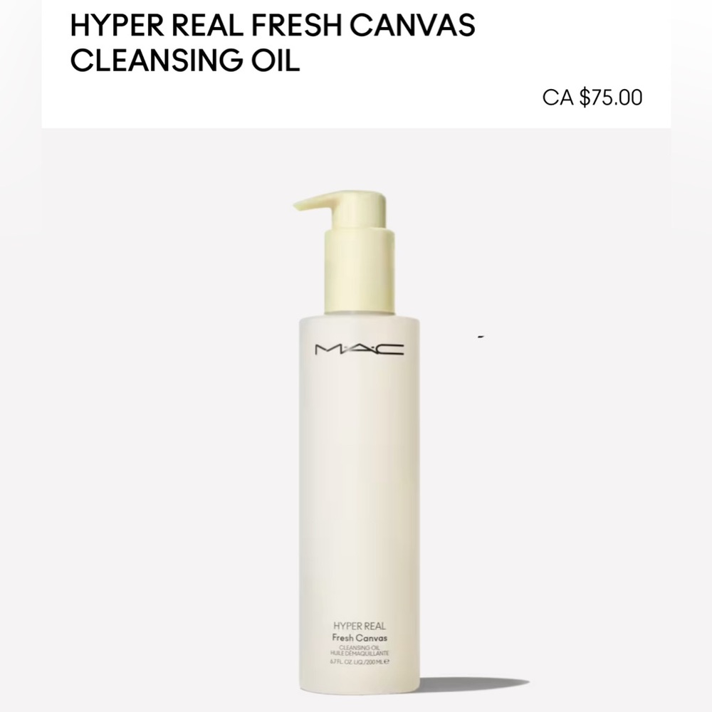 MAC HYPER REAL FRESH CANVAS CLEANSING OIL